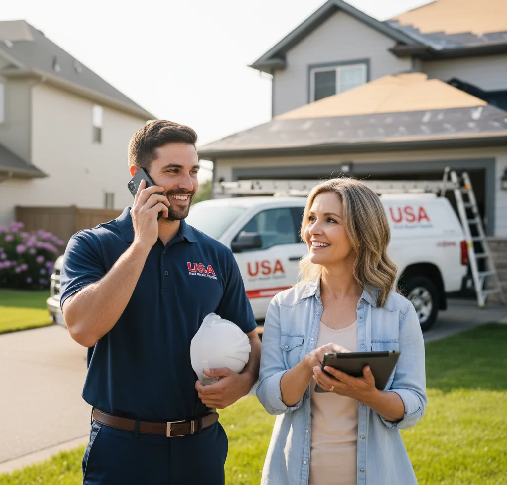 USA Roof Repair Experts customer support in Huntertown